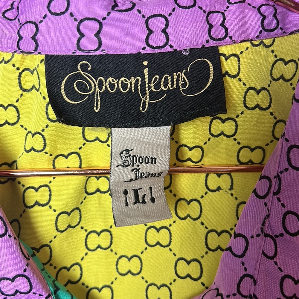 Spoonjeans Button Down Color Block top - Picture 5 of 6